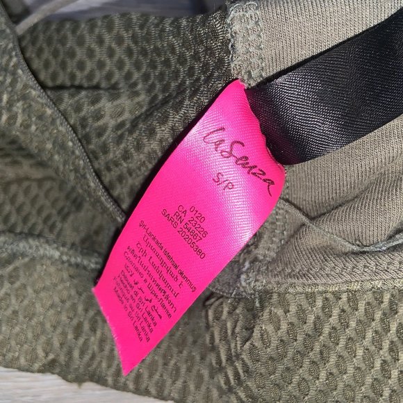 Bungee-Strap Mesh Bralette in green shade 'Sultry Sage,' Size Small (La SENZA) - Picture 4 of 6